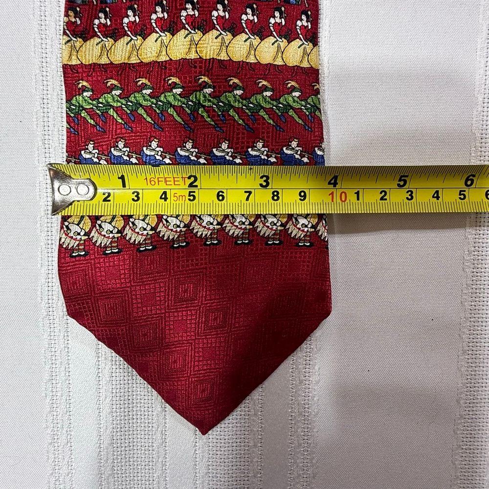 St. Nicks Tie Shop Vintage 12 Days Of Christmas Neck Tie - Picture 3 of 4